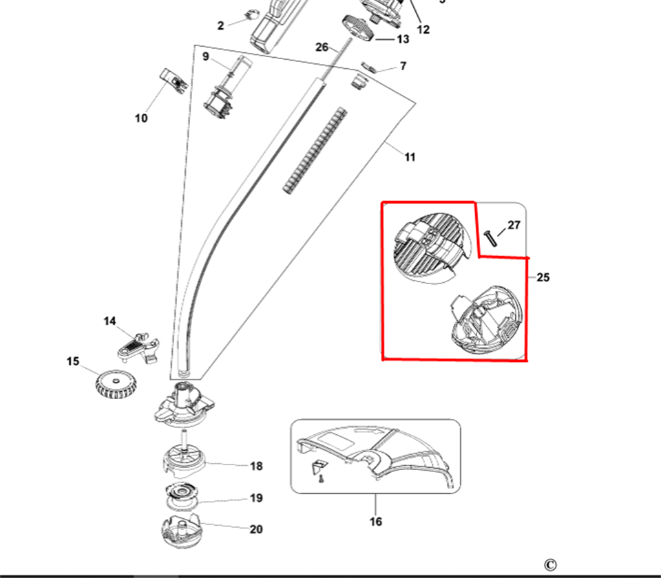 90592436 Black+Decker GL7033 Misina Kapağı