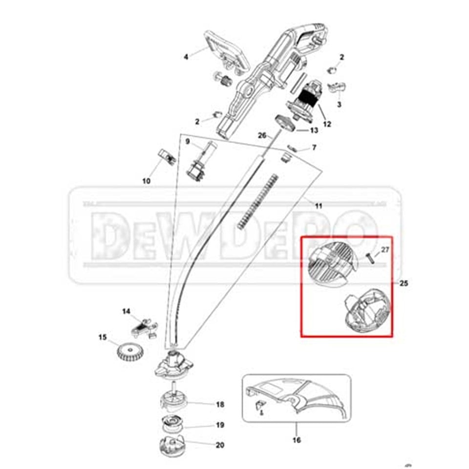 90592436 Black+Decker GL9035 Misina Kapağı