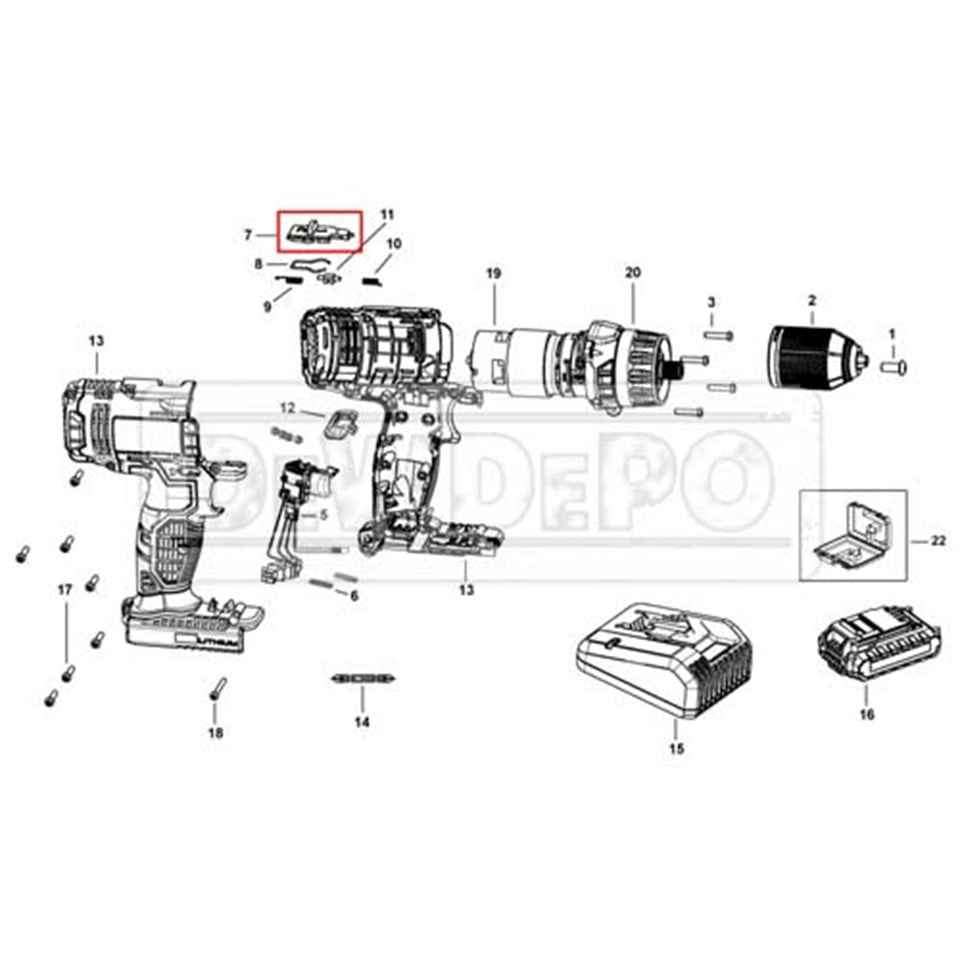 90593143-02 Stanley SCD20 Kumanda