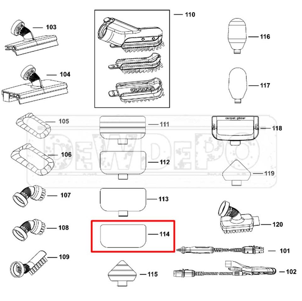 90622110 Black+Decker BHSM1615 Mikrofiber Bez