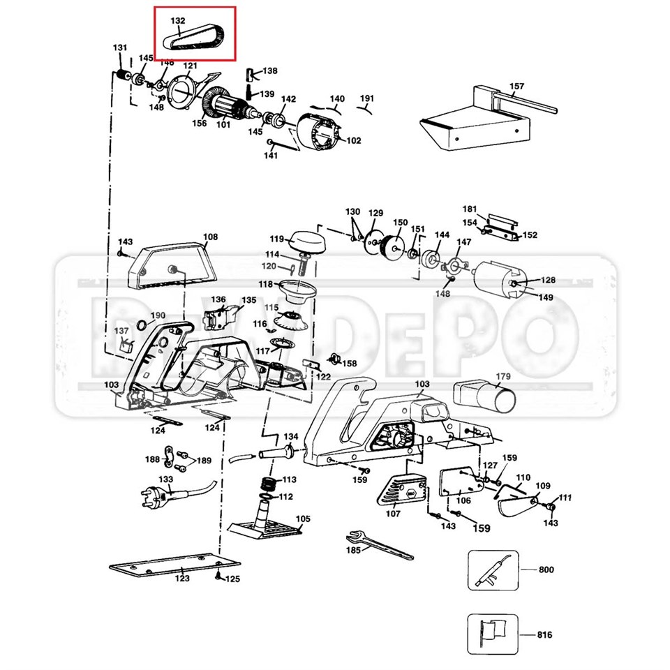 914592 Black+Decker Planya Kayışı