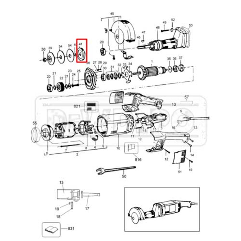 939519-00 Dewalt DW882 İç Flanş