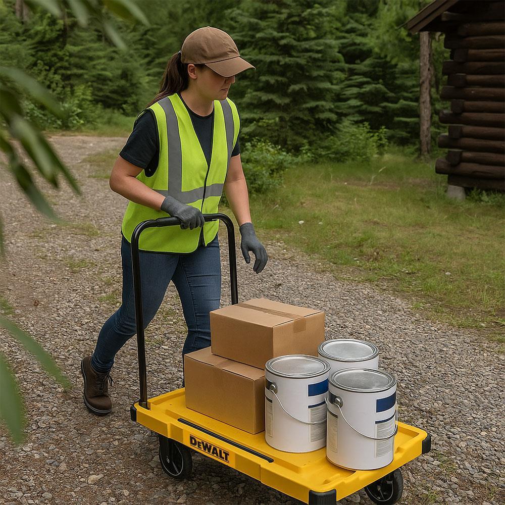DEWALT DWT710 200Kg Profesyonel Katlanabilir Dört Tekerlekli Yük ve Paket Taşıma Arabası