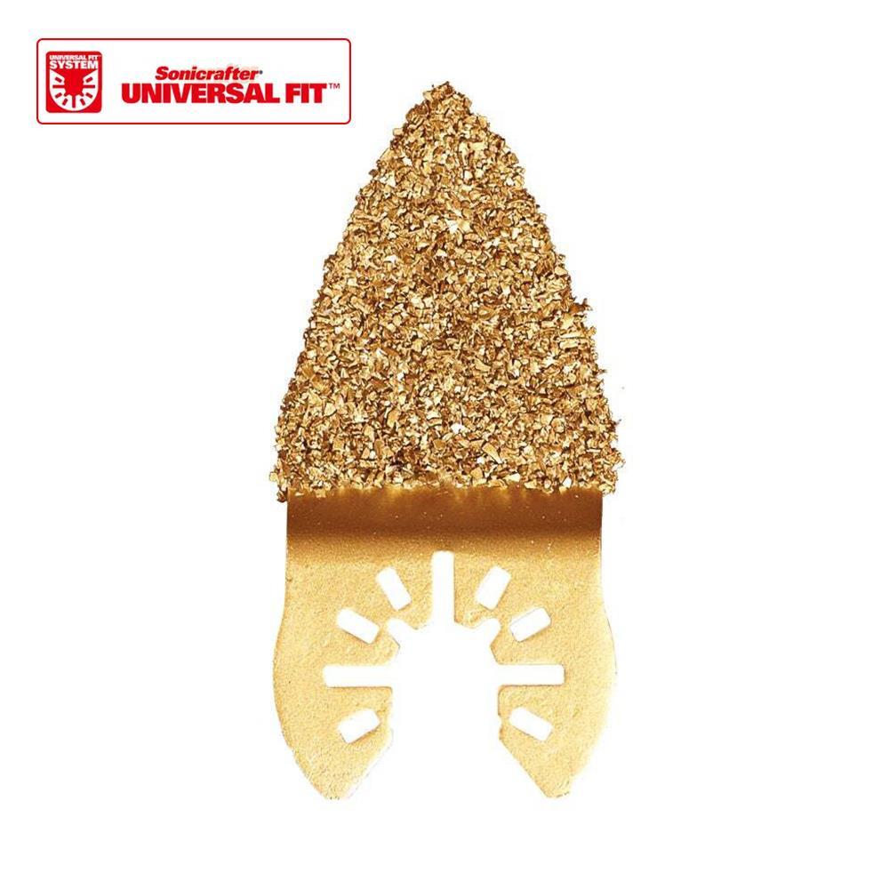 WORX WA4967 Çok Amaçlı Raspalama Makinası İçin 33x33mm Karbür Kaplama Harç, Boya, Yapıştırıcı Universal Parmak Zımpara Başlığı