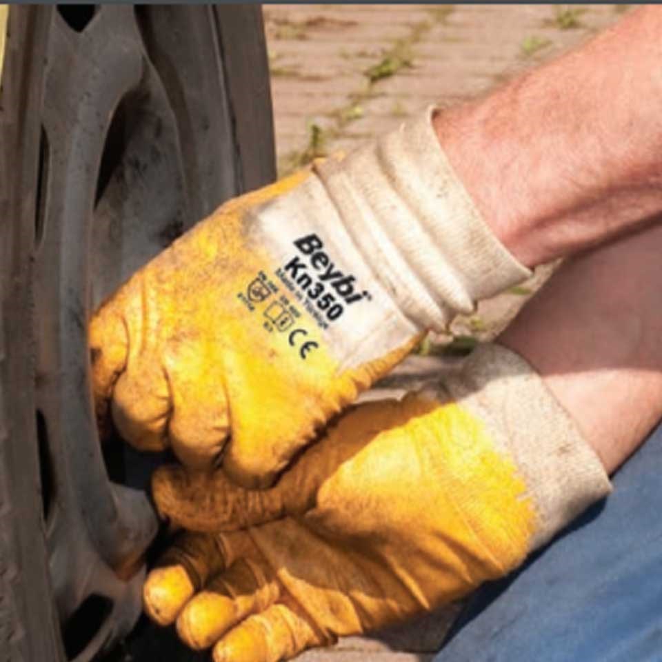 Beybi KN-350 Nitril Eldiven Sarı No:10