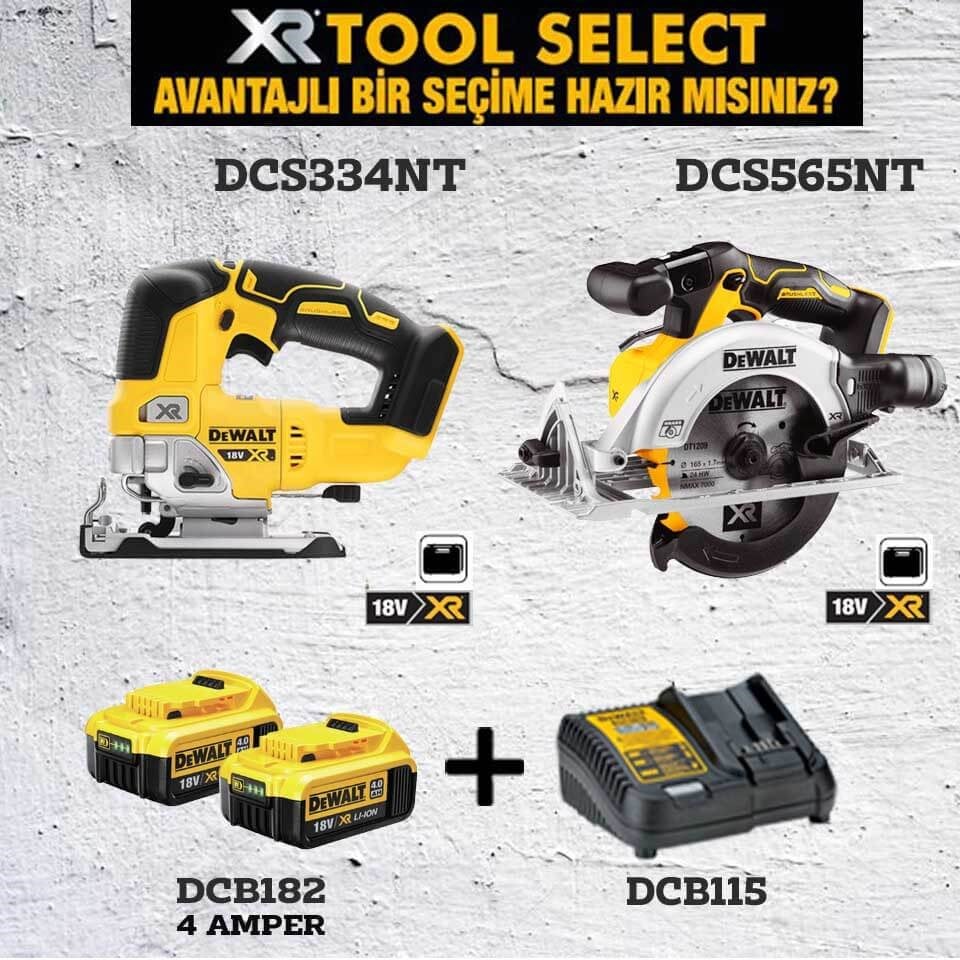 Dewalt Şarjlı DCS334NT Dekupaj - DCS565NT Daire Testere