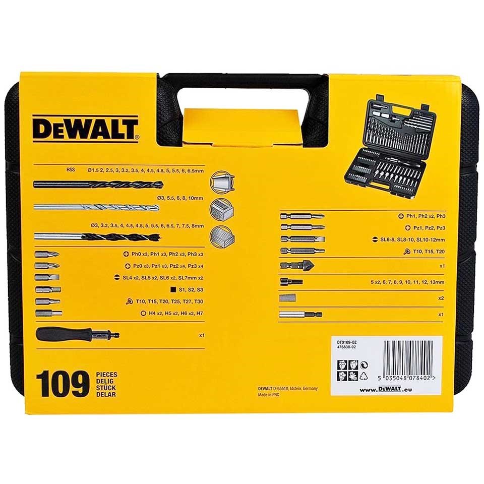 Dewalt DT0109 109 Parça Aksesuar Seti