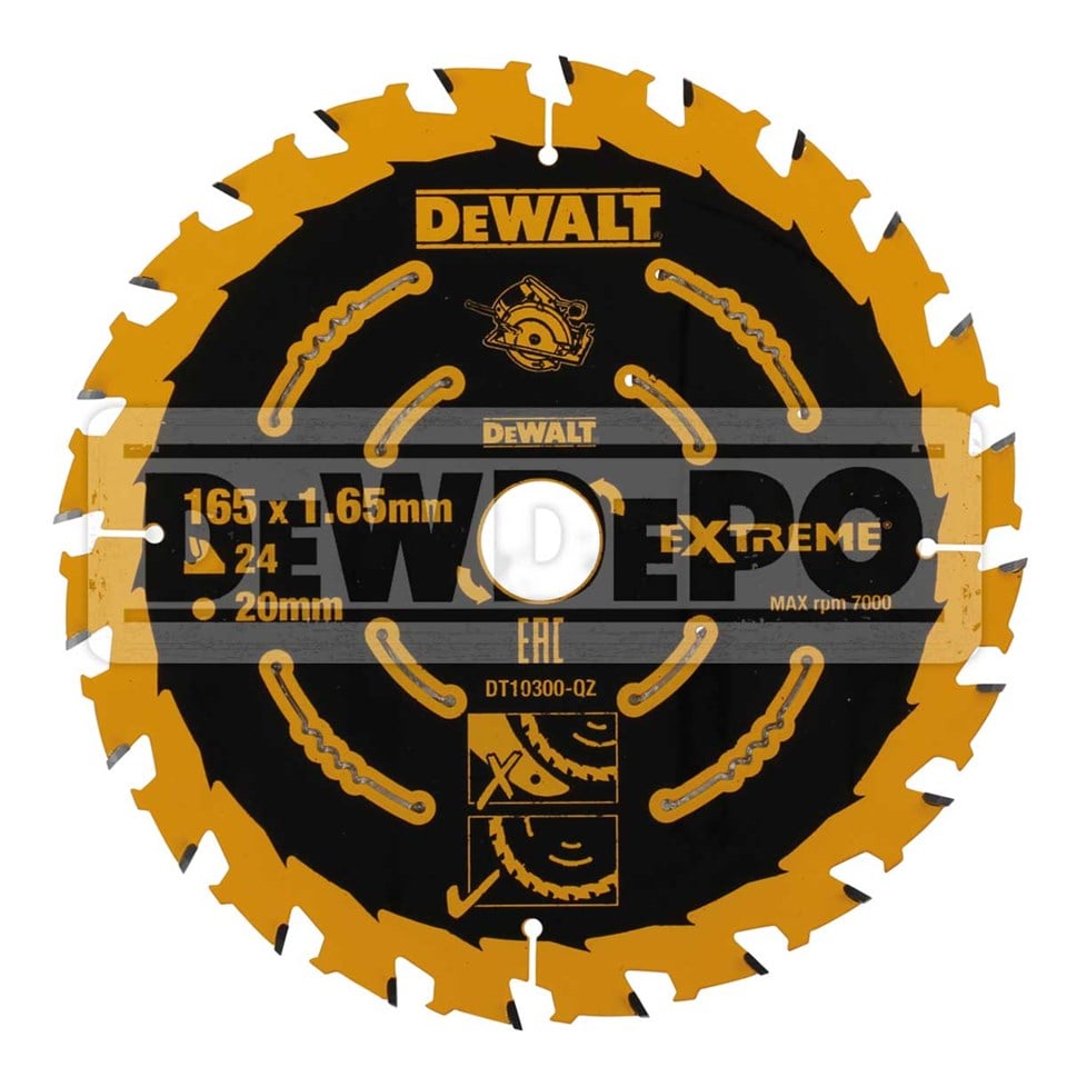 Dewalt DT10300 Extreme Ahşap Kesim Elmas Testere Bıçağı 165 mm