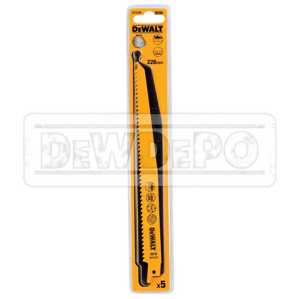 Dewalt DT2349 Tilki Kuyruğu Testere Bıçağı 228 mm (5 Parça)