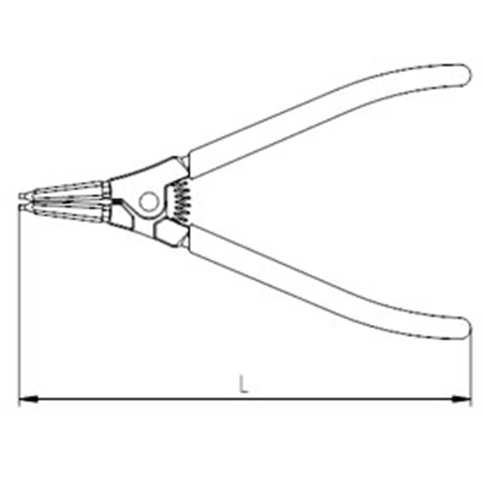 İzeltaş Dış Segman Pense Düz 180 mm