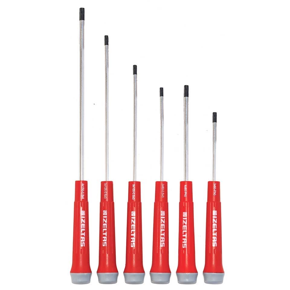 İzeltaş Elektronikçi Tip Klemens Torx Uçlu Tornavida Seti 6 Parça