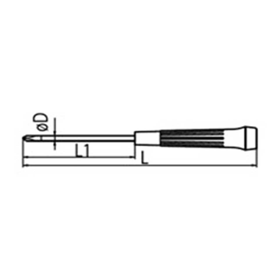 İzeltaş Elektronikçi Tip Klemens Torx Uçlu Tornavida T8x60