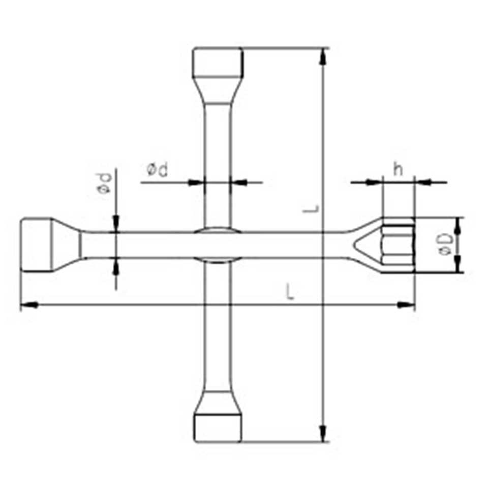 İzeltaş Istavroz Bijon Anahtar (17-19-21-22 mm)