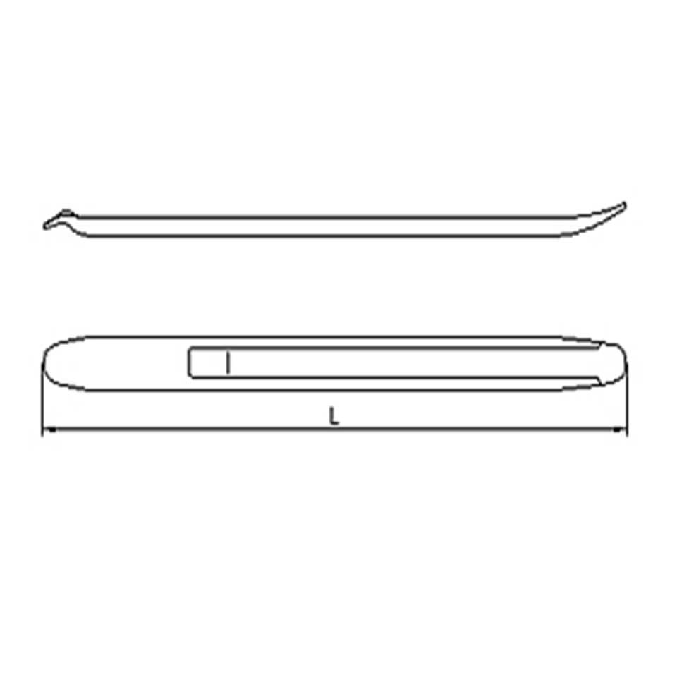 İzeltaş Levye Oluklu 600 mm