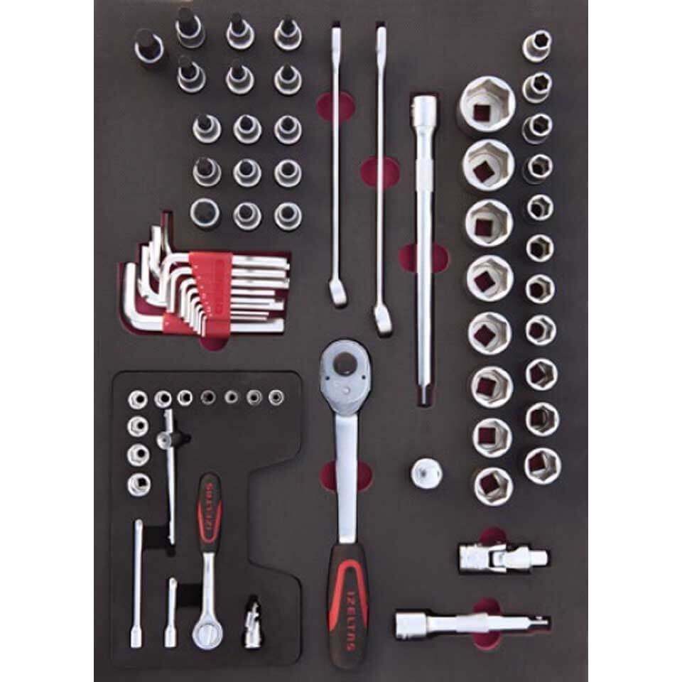 İzeltaş Pro8 8 Çekmeceli Takım Dolabı Kırmızı (Dolu 209)