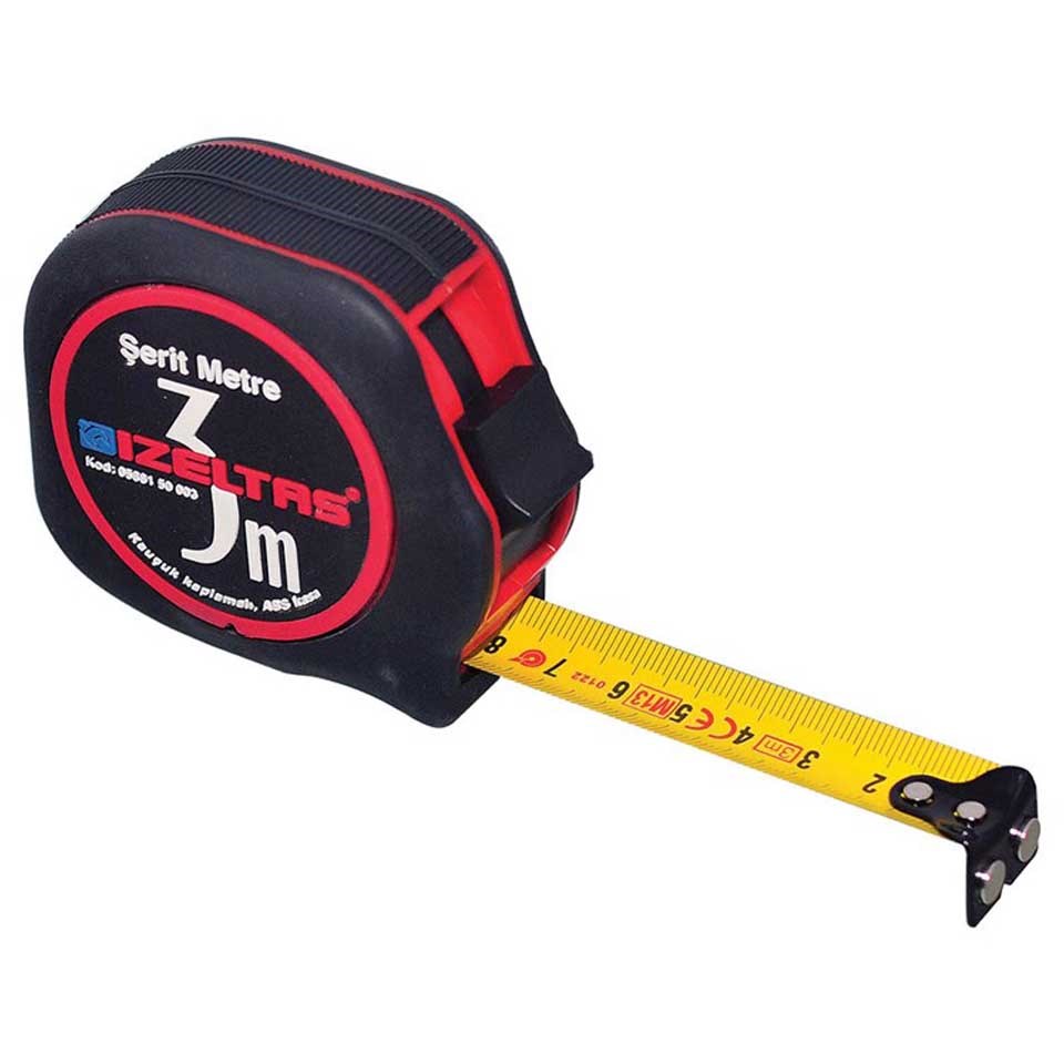 İzeltaş 05881 Plastik Stoplu Şerit Metre 3 M