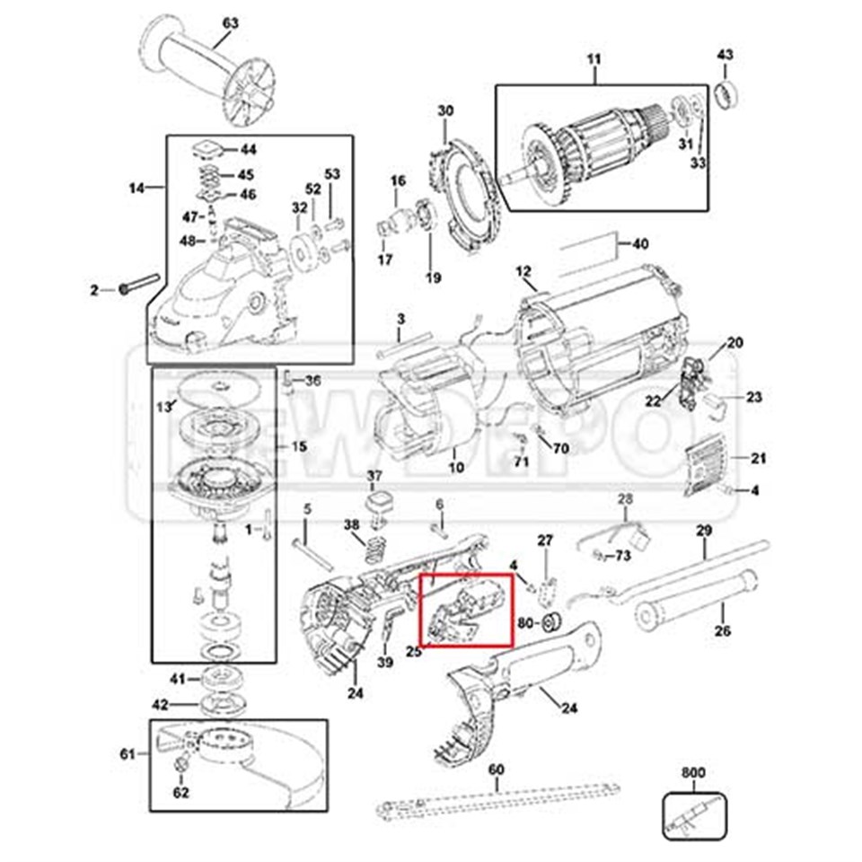 N015071 Dewalt D28490 Şalter