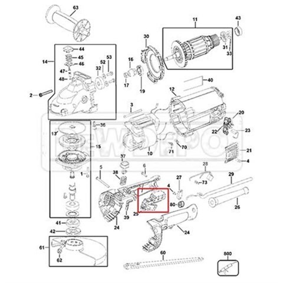 N015071 Dewalt DWE496 Şalter