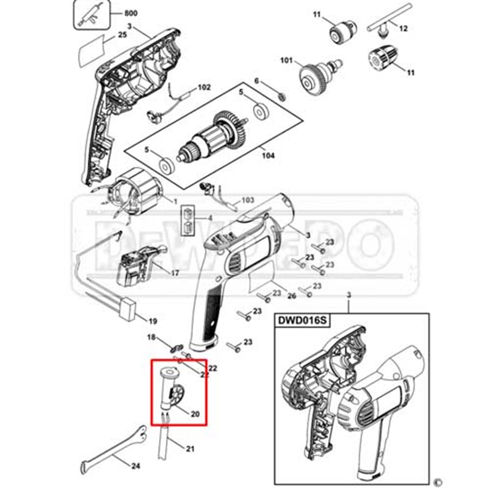 N020411 Dewalt DWD014 Kablo Koruyucu