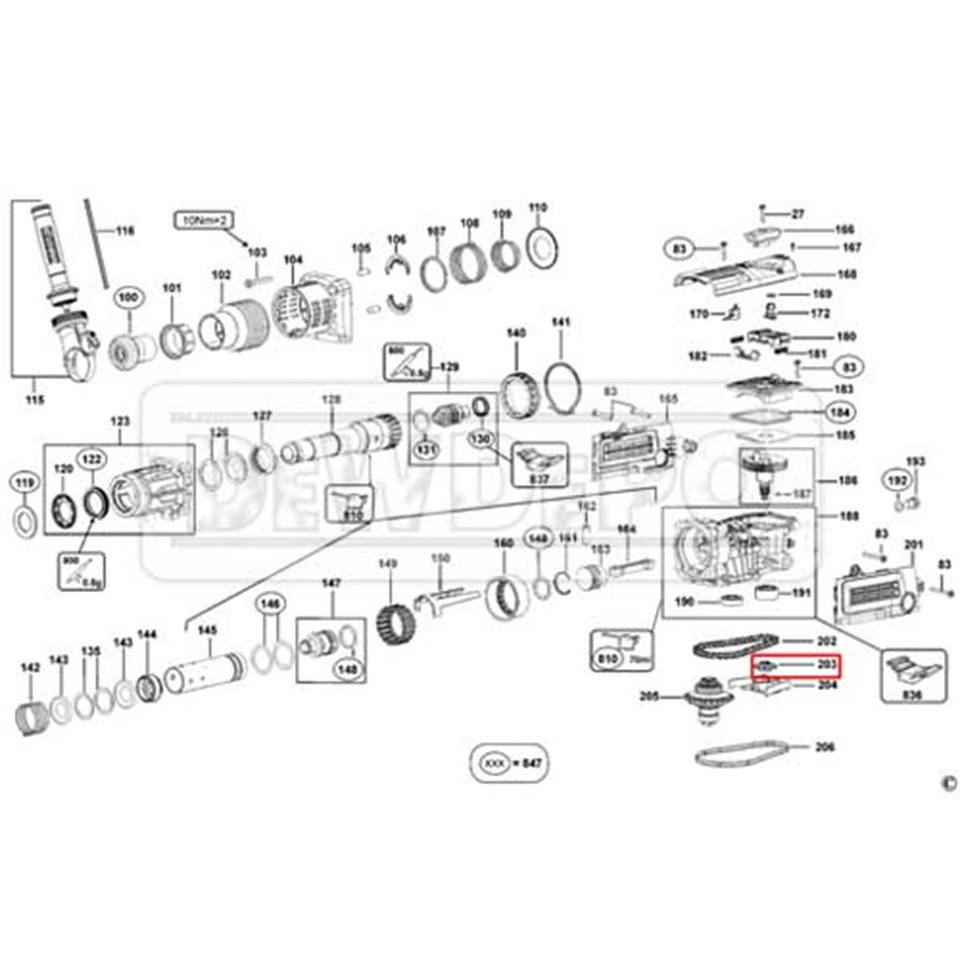 N041837 Dewalt D25501 Zincir Dişli