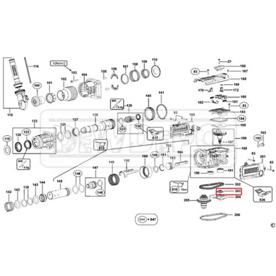 N041837 Dewalt D25601 Zincir Dişli