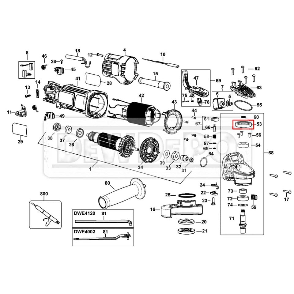 N153126 Dewalt DWE4150 Büyük Dişli