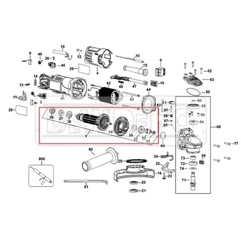 N181765 Dewalt DWE4051 Endüvi