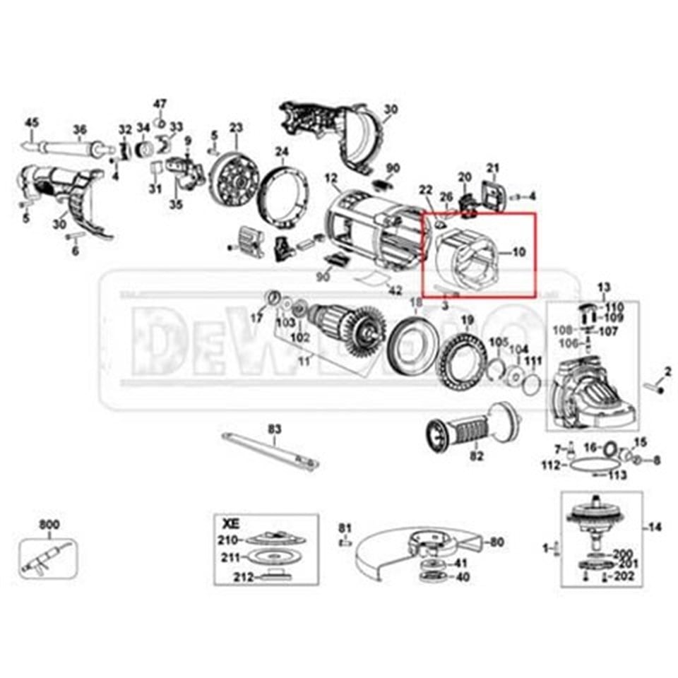 N203633 Dewalt DWE4597 Yastık