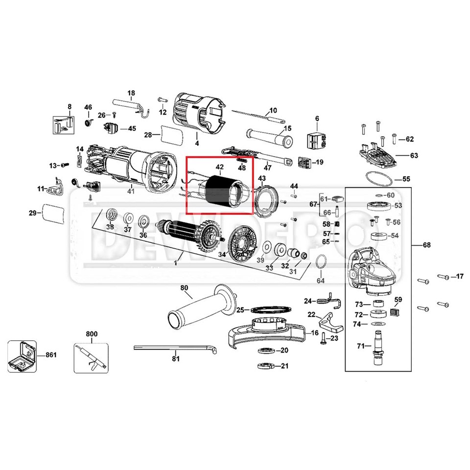 N232482 Dewalt DWE4150 Yastık