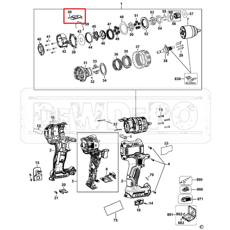 N397466 Dewalt DCD796 Seçici