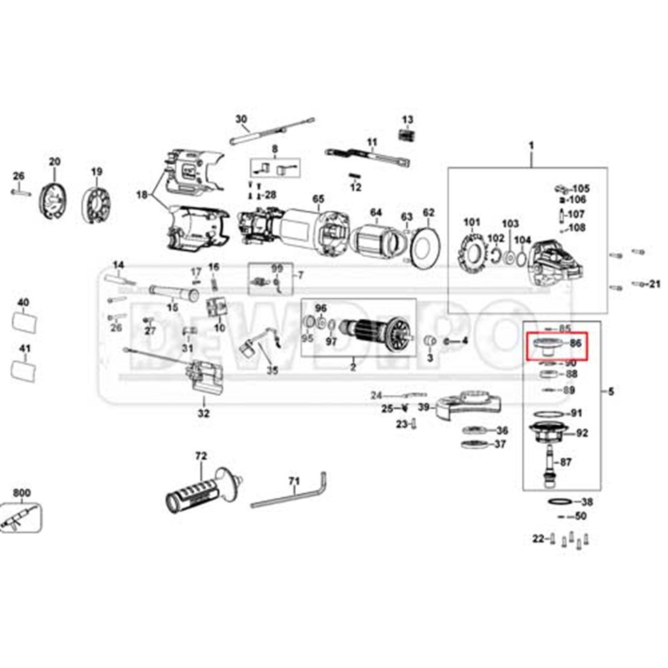 N409481 Dewalt DWE4237 Dişli
