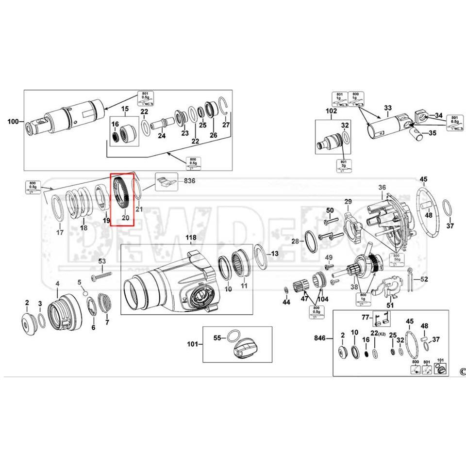 N417740 Dewalt D25144 Kovan Dişli