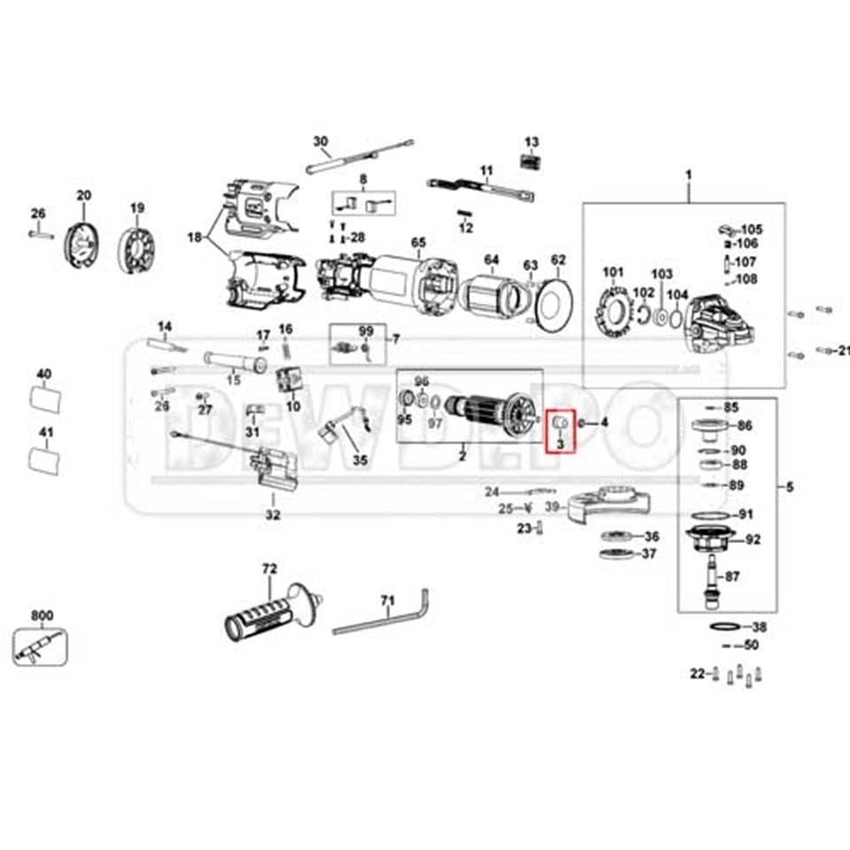 N423537 Dewalt DWE4237 Küçük Dişli
