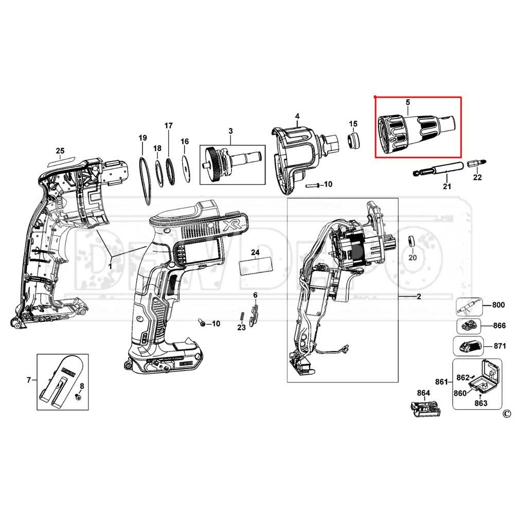 N435495 Dewalt DCF620 Burun