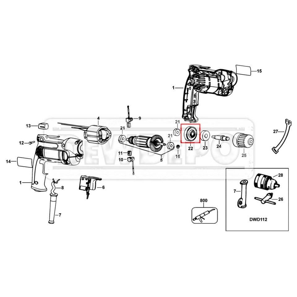 N437049 Dewalt DWD112S Dişli