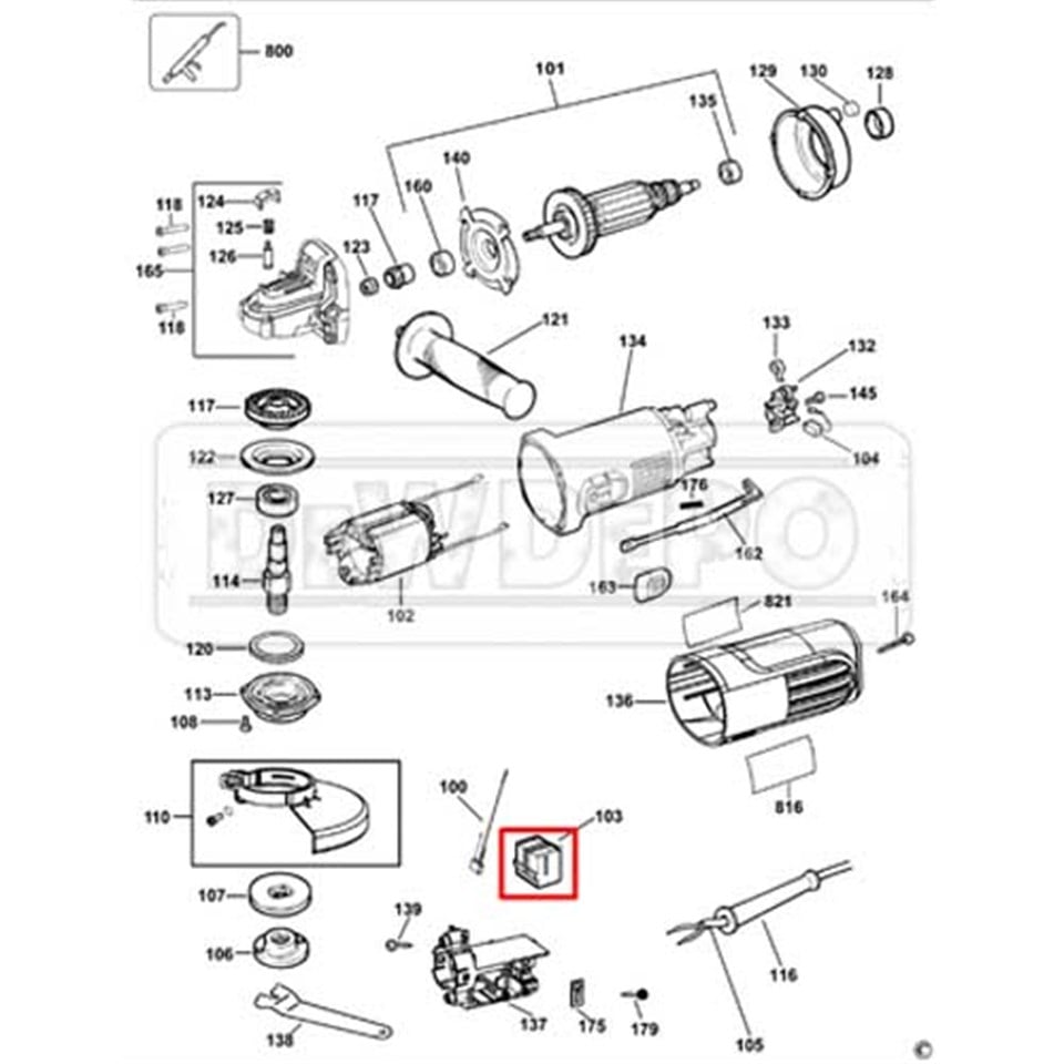 N442171 Dewalt DWE4016 Şalter