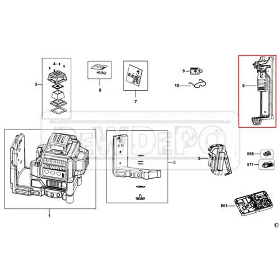 N453838 Dewalt DCE089G Bağlantı Aparatı