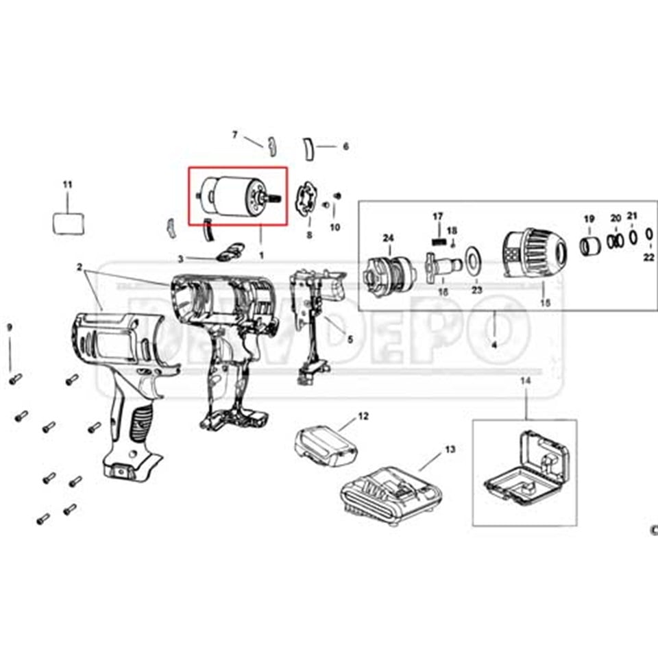 N457130 Stanley SCI12S2K DC Motor