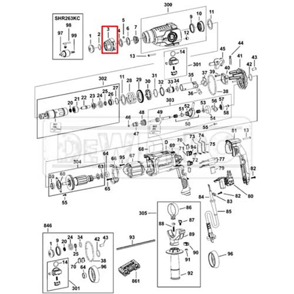 N465555 Stanley SHR263K Boru