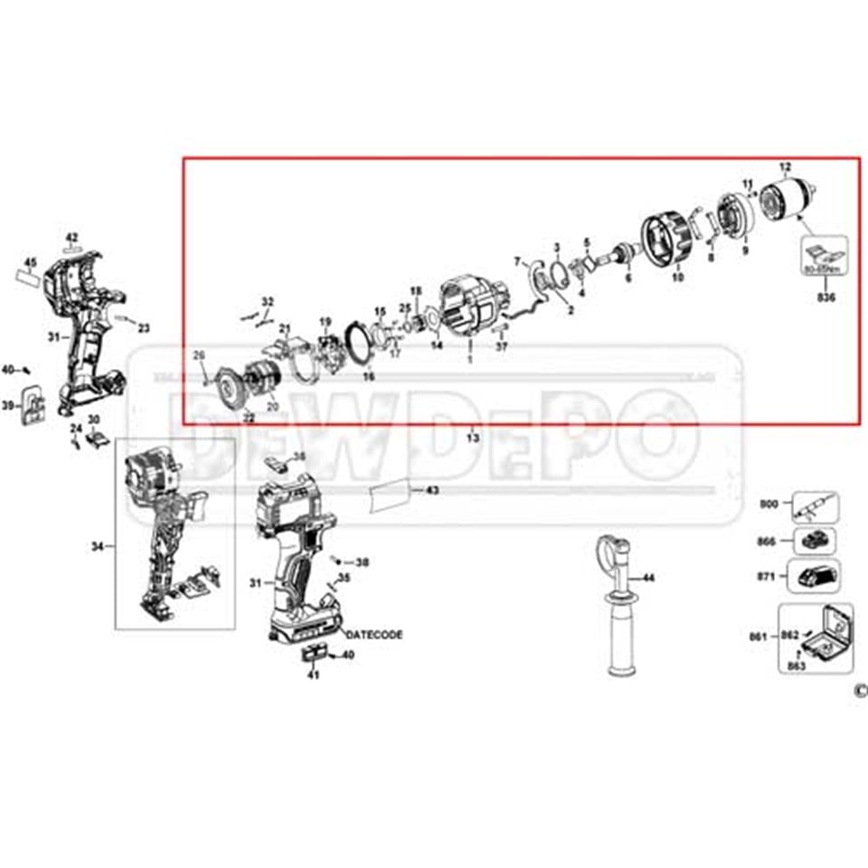 N470351 Dewalt DCD996 Şanzuman
