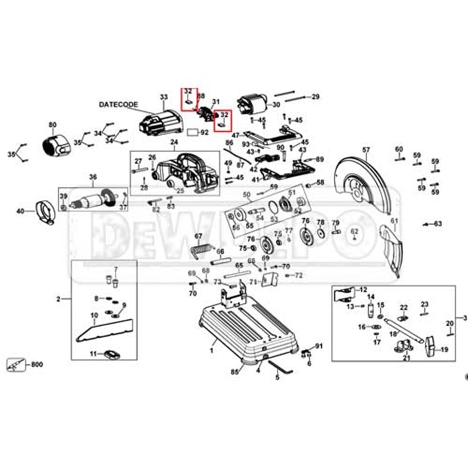 N505712 Dewalt D28730 Kömür