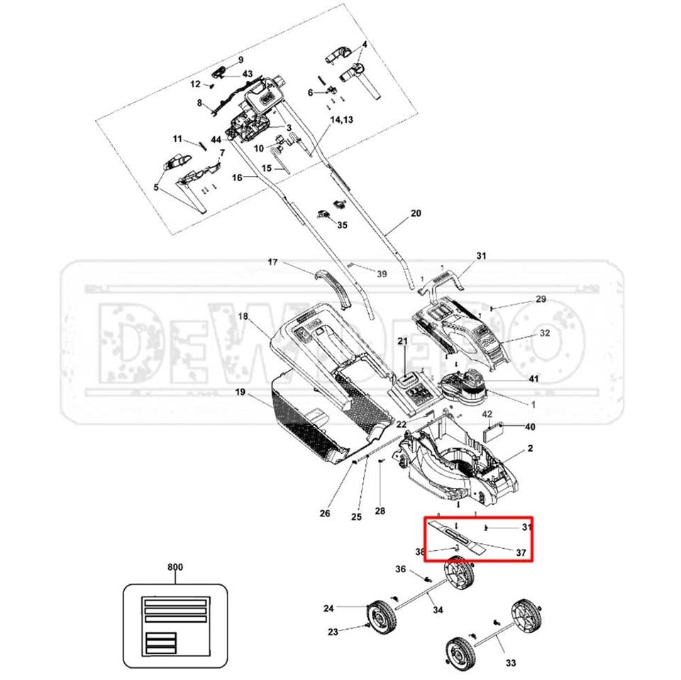N520725 Black+Decker BEMW451BH Metal Bıçak