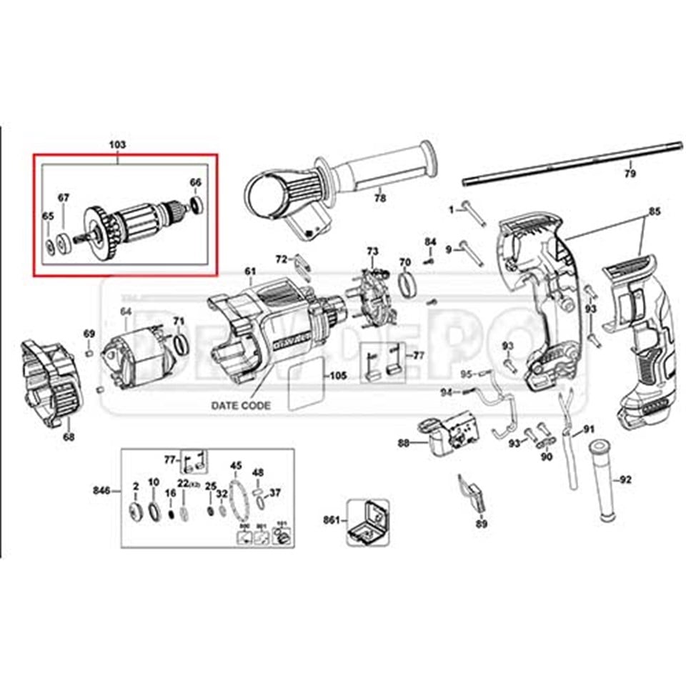 N566868 Dewalt D25143K Endüvi