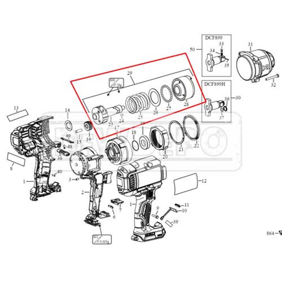 N851243 Dewalt DCF899 Darbe Ölçer
