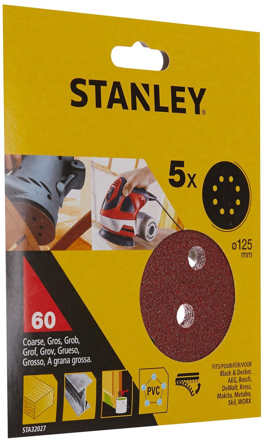 Stanley Cırtlı Zımpara Kağıdı 125 mm