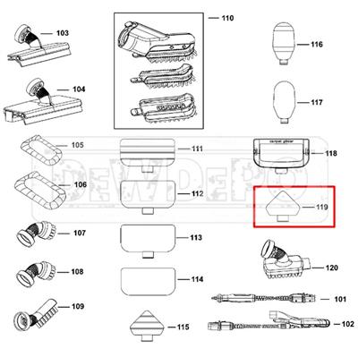 90628784 Black+Decker BHSM168 Üçgen Mikrofiber Bez