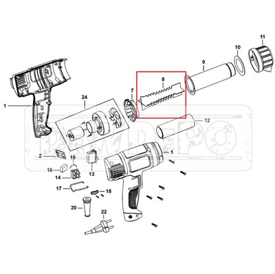 1004516-07 Black+Decker KX1650 Rezistans