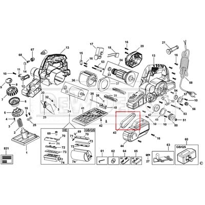 1004526-55 Black+Decker KW750 Kayış