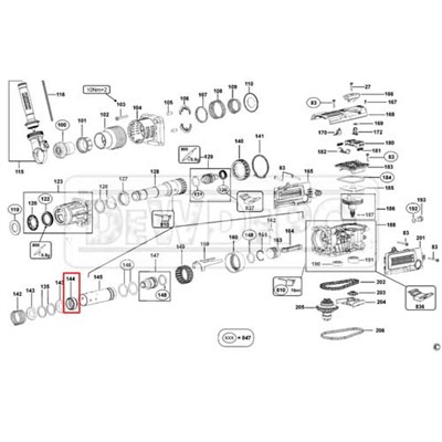 1006778-00 Dewalt D25601 Conta