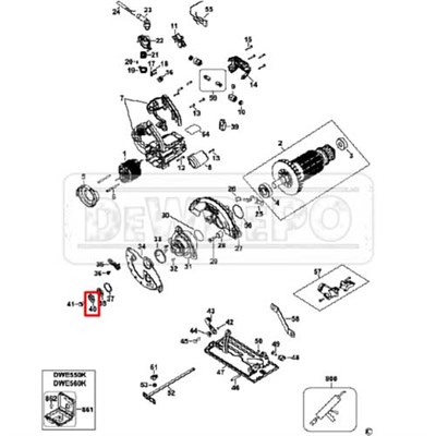 145343-01 Dewalt DWE560 Flanş